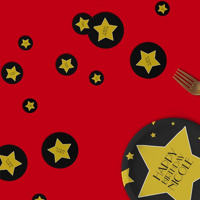 Confeti Fiesta de cumpleaños feliz de la estrella de cine (Subido por el creador)