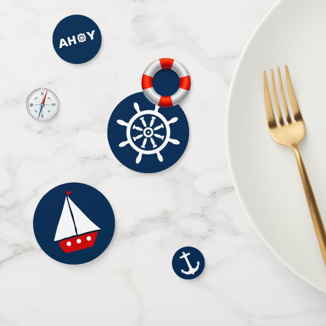 Confeti Fiesta de Cumpleaños Náutico (Grupo)