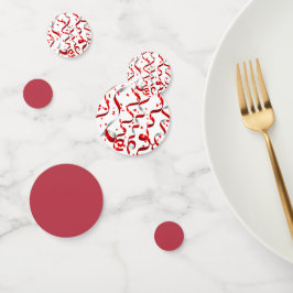 Confeti Fiesta de cumpleaños número 50 de Red Streamers