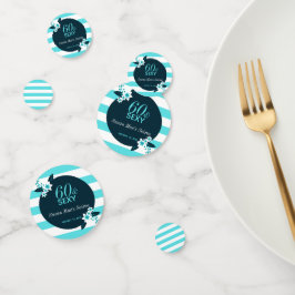 Confeti Fiesta de cumpleaños número 60 de los Verde azulad