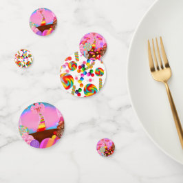 Confeti Fiesta de Cumpleaños Sweet 16 de Candy Land