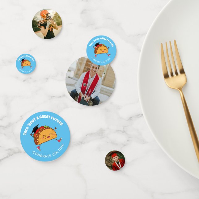 Confeti Fiesta de graduación Taco sobre un gran futuro (Grupo)