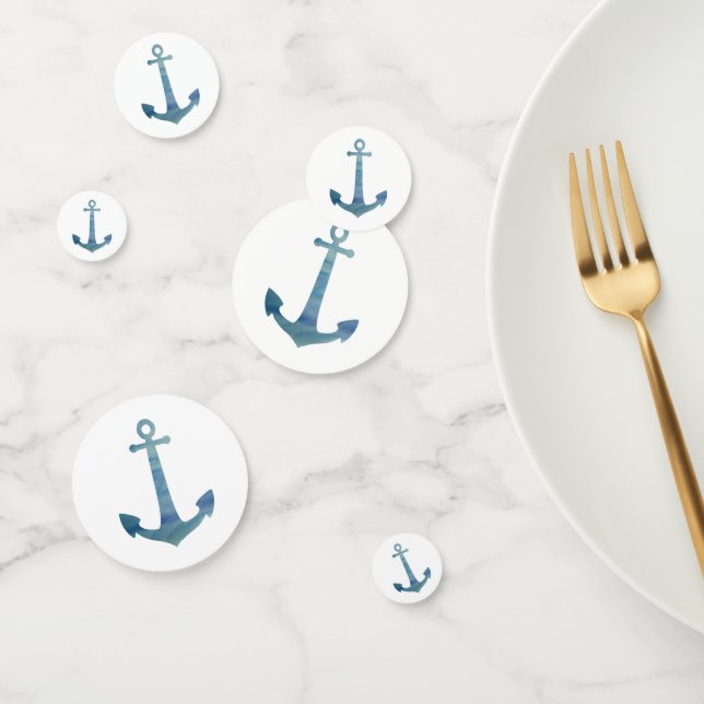 Confeti Fiesta de pintura de ancla azul (Grupo)