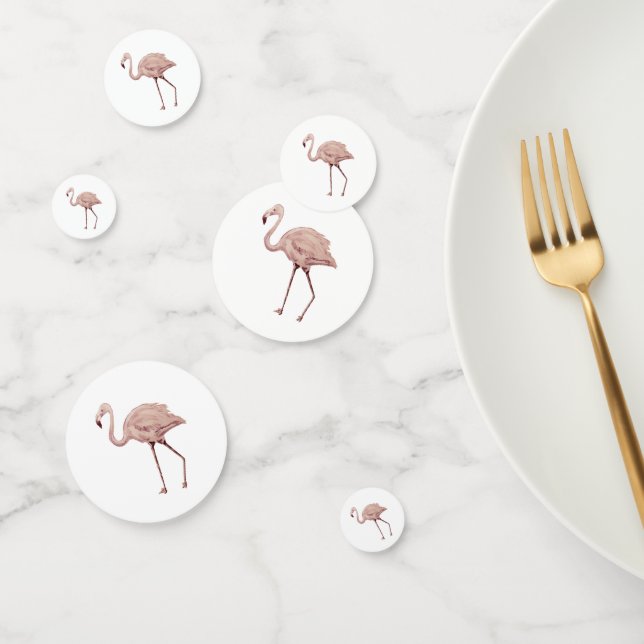 Confeti Fiesta De Pintura De Flamingo Rosa (Grupo)