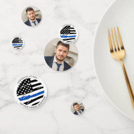 Confeti Fiesta de policía: felicitaciones por la delgada l