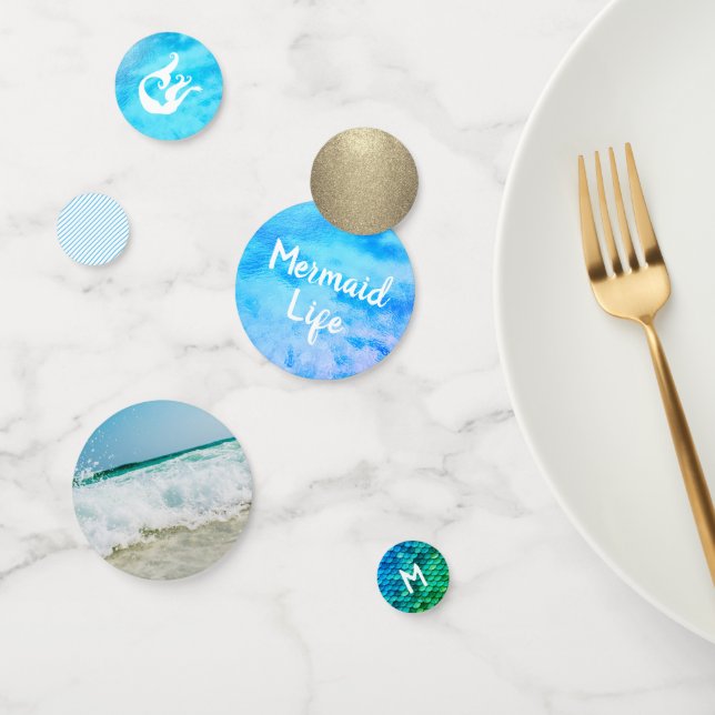 Confeti Fiesta de Sirenas | Inicial (Grupo)