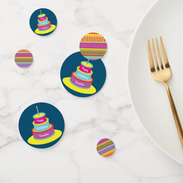 Confeti Fiesta del pastel de cumpleaños (Grupo)