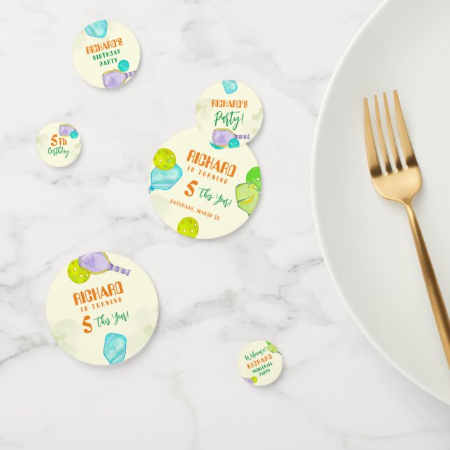 Confeti Fiesta Deportivo Acuarela Baloncesto Temático Cump (Grupo)