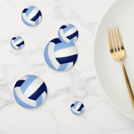 Confeti fiesta deportivo azul marino azul claro