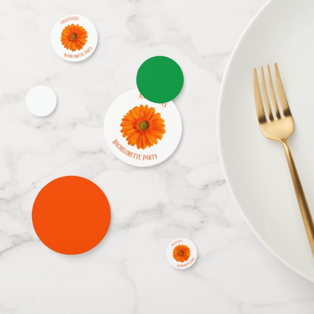 Confeti Fiesta Floral Daisy Bachelorette personalizada (Grupo)