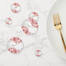 Fiesta Flores Acuarela Rosa Brillo Moderno