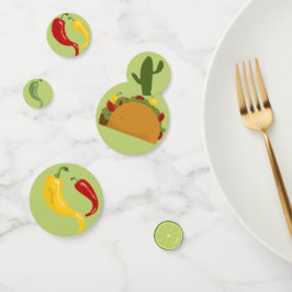 Confeti Fiesta mexicana de taco