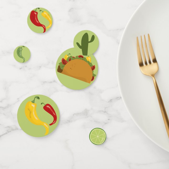 Confeti Fiesta mexicana de taco (Grupo)