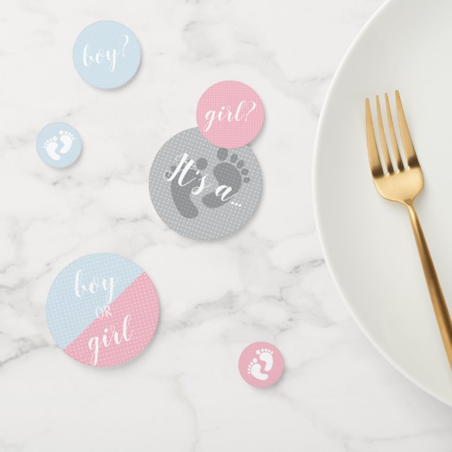 Confeti Fiesta revelador de género rosa y azul (Grupo)