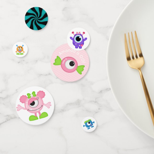 Confeti Fiesta temática de la Pequeña Niña Monstrua (Grupo)