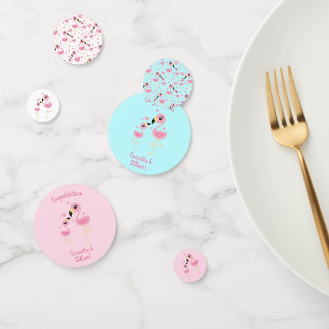 Confeti Flamingo Baby Shower Cute Tropical (Grupo)