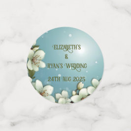 Confeti Flor de cerezo caprichosa con espárragos