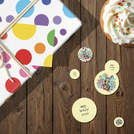 Confeti Flor de champiñón de gato de carne de pollo