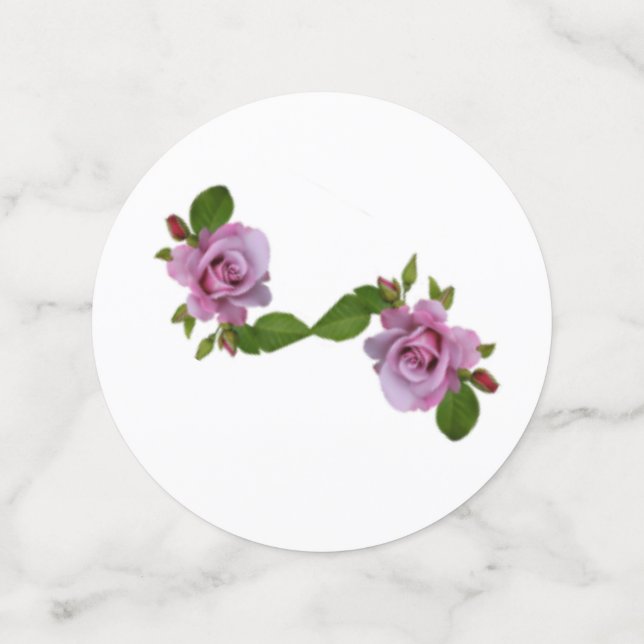 Confeti Floral azul y violeta (Reverso mediano)