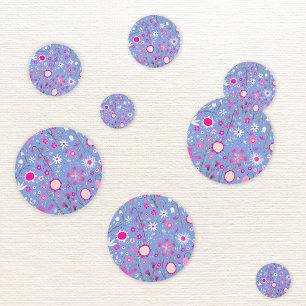 Confeti Floral de flores silvestres azules de bonito