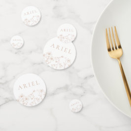 Confeti Floral elegante fiesta de cumpleaños giratoria con