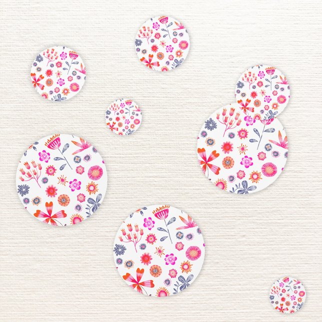 Confeti Floral moderna (Modern floral confetti)