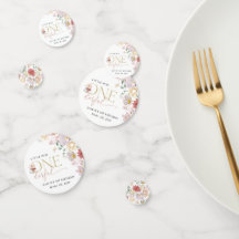 Flores de colores, flores silvestres, primer cumpl