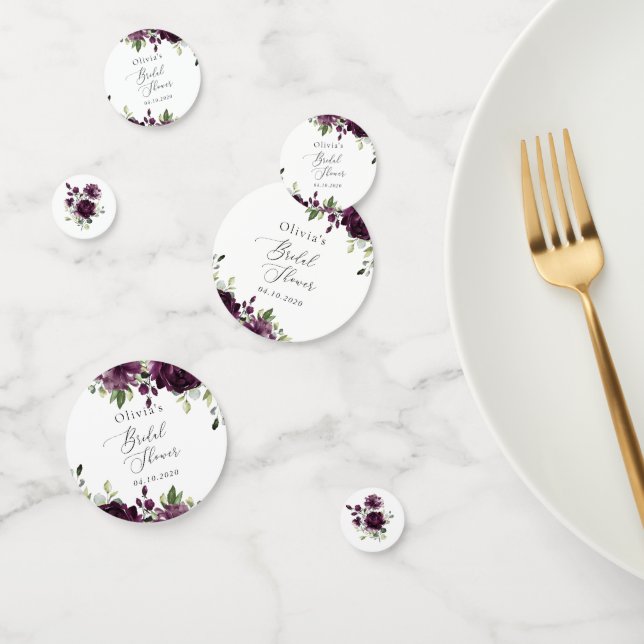 Confeti Flores Moradas, Flores de Ciruela, Boho, Despedida (Grupo)