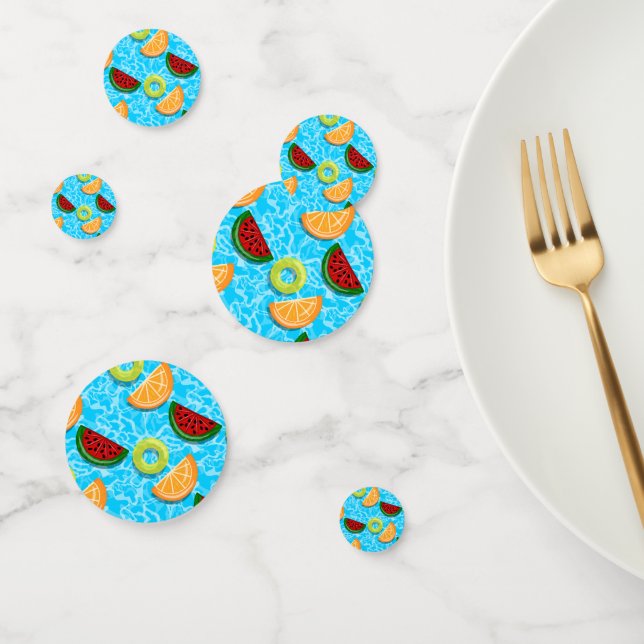 Confeti Flotantes de la fruta (Grupo)