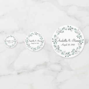 Confeti Follaje de Vegetación para Bodas Hojas Corona Botá