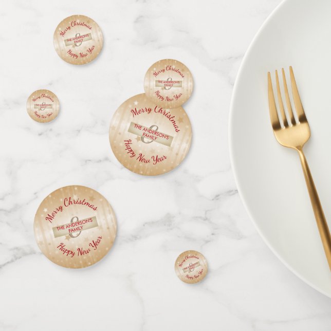 Confeti Fondo Beige Con Estrellas (Grupo)