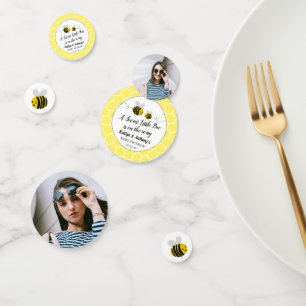 Confeti Foto de Baby Shower de Sweet Little Honey Bee