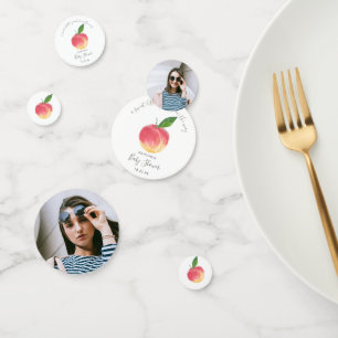 Confeti Foto de Baby Shower Sweet Little Peach