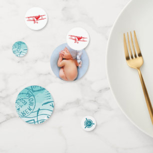 Confeti Foto de cumpleaños del avión