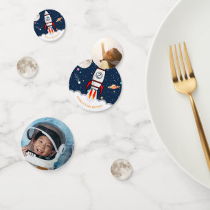 Confeti Foto de dos Fiestas de cumpleaños del barco cohete