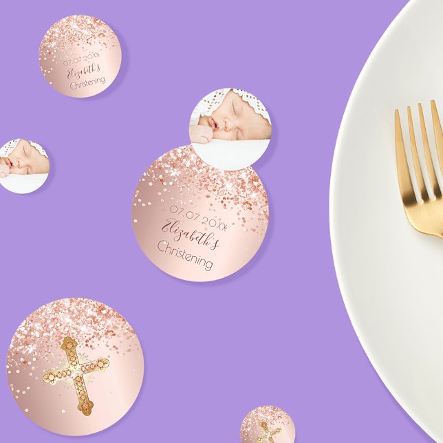 Confeti Foto de oro de rosa rosa rosa rosado de Navidad (Subido por el creador)