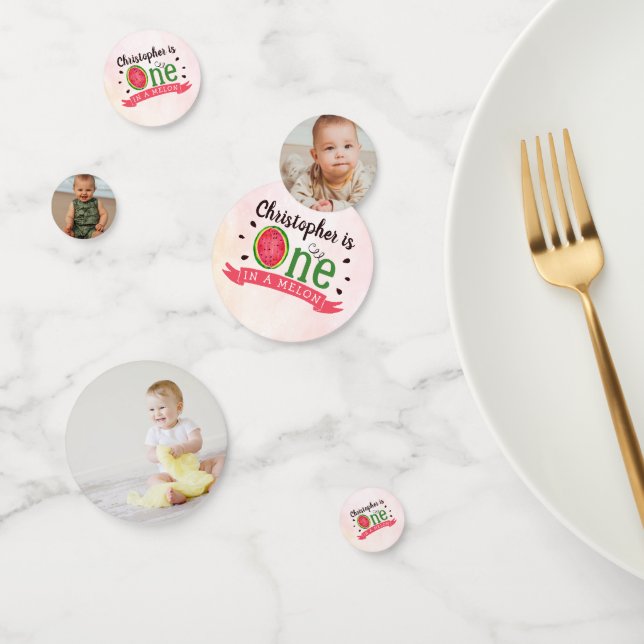 Confeti Foto De Un Fiesta Del Primer Cumpleaños De Uno En  (Grupo)