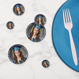 Confeti Foto minimalista Graduación de octavo grado