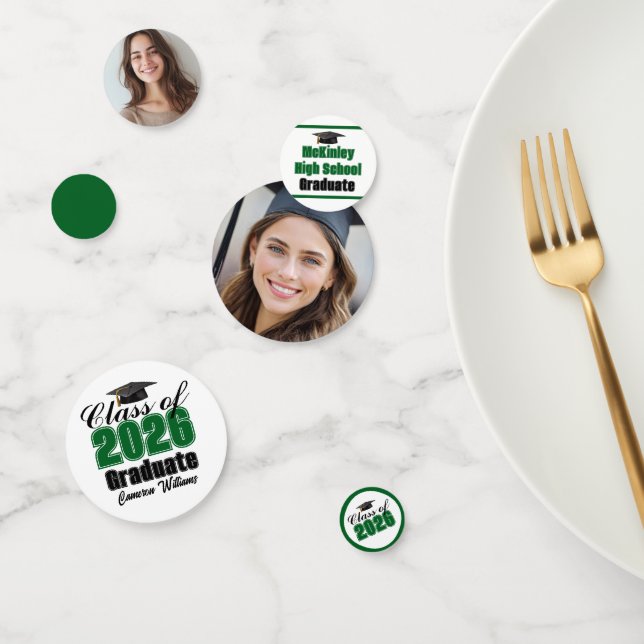 Confeti Foto personalizada de graduación de la promoción d (Grupo)