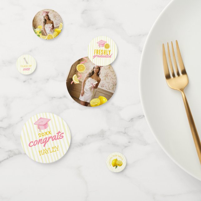 Confeti Freshly Graduated Lemonade Graduation Party (Grupo)