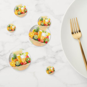 Confeti Frutas jugosas frescas