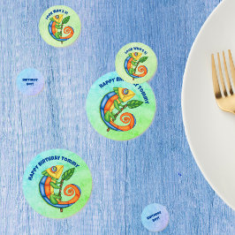 Confeti Fun Festividad Cumpleaños Lizard Colores Brillante