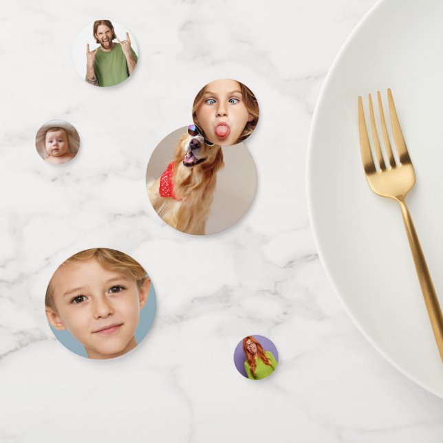 Confeti Funny Fiesta Personalizado Personalizado Jefe Foto (Grupo)