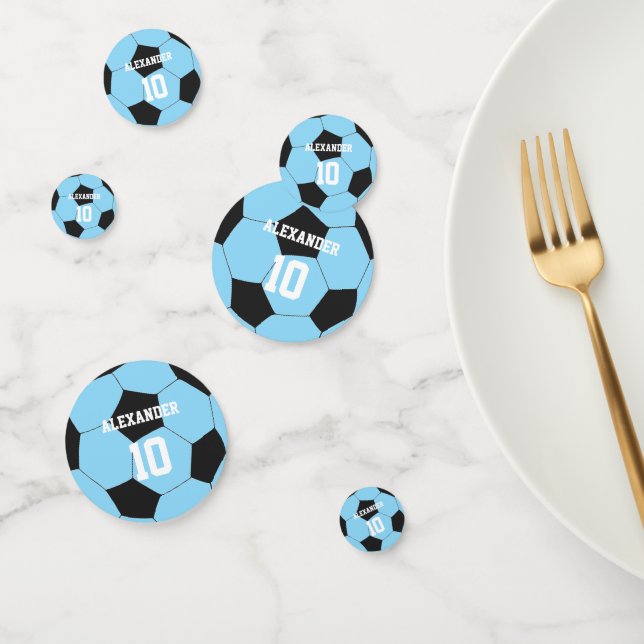 Confeti Fútbol | Nombre y número (Grupo)