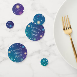 Confeti Galaxia Baby Shower del espacio ultraterrestre
