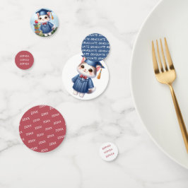 Confeti Gato de Chica de Graduación de Kindergarten