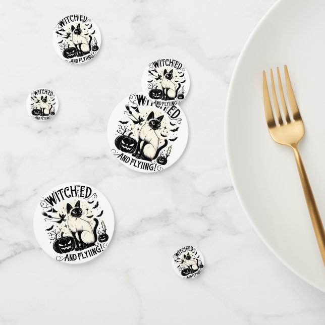 Confeti Gato siamés Magia: Bewitado y libre (Grupo)