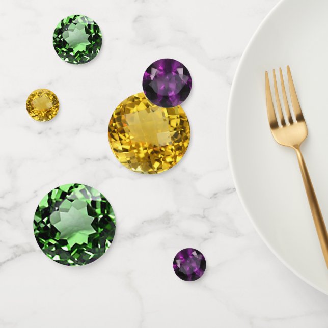 Confeti Gemstones de Mardi Gras (Grupo)