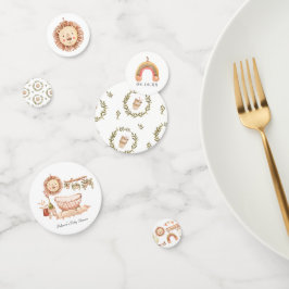 Confeti Género Neutral | Baby Shower Boho para Bebé
