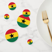 Ghana Confetti, fiesta, bandera ghanesa